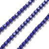 Štrasový řetízek 2 mm opakní tm. modrý