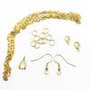 Sada bižuterních komponentů zlatá