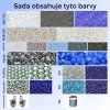 Sada materiálu na šité šperky - zimní tóny