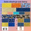 Sada materiálu na šité šperky - letní tóny