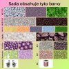 Sada materiálu na šité šperky - jarní tóny