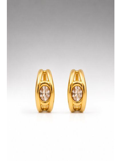 NÁUŠNICE HOOPS ZIRCON