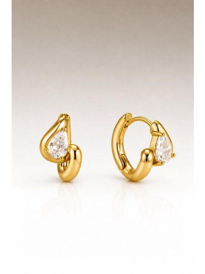 NÁUŠNICE HOOPS MINI ZIRCON