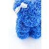 Modrý medvídek z růží se stuhou