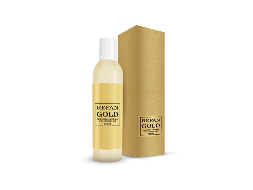 Parfémovaný šampon a sprchový gel pro muže Refan gold 407