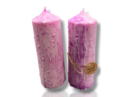 Přírodní s růžovým přelivem M