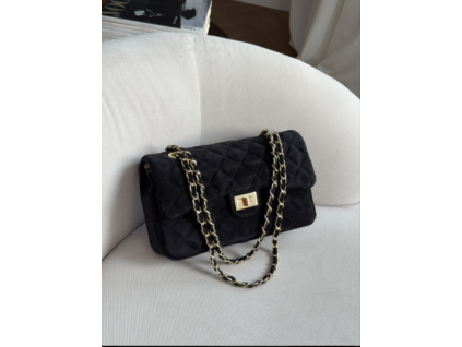4104 damska kabelka chanel cerna semisova