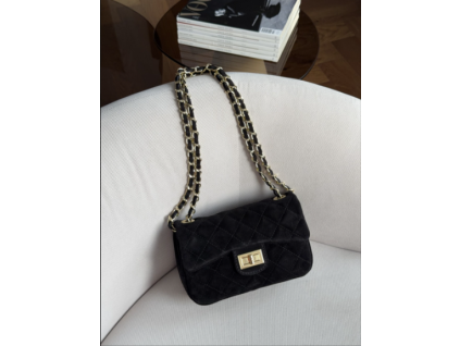 4170 damska mini semisova cerna kabelka chanel