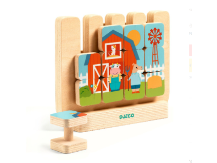 16683 drevene puzzle djeco casamix