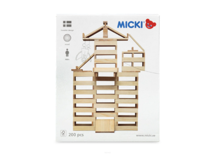 18093 drevene stavebni kostky micki 200 ks
