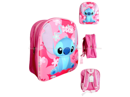 24850 ruzovy 3d lilo a stitch batoh pro predskolaky