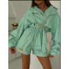 MIA MAISON Boujee bunda z ekokůže mint (Velikost One Size)