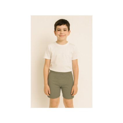 Dětské bermudy - lipová zeleň