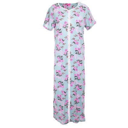Noční košile Růžičky- zelenošedá (Velikost 2XL)