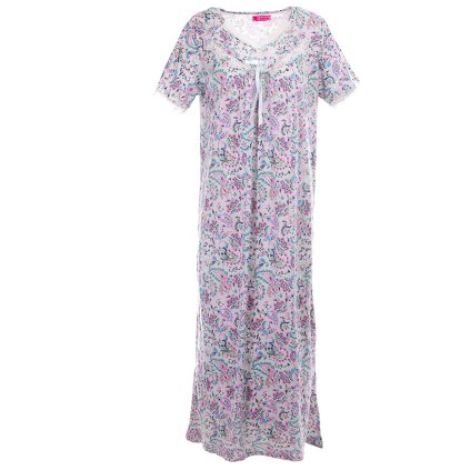 Noční košile Ornamenty - šedá (Velikost 2XL)