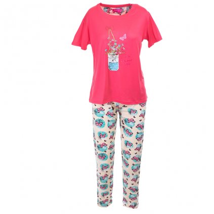 Dámské pyžamo An elegant life- Růžové (Velikost 2XL)