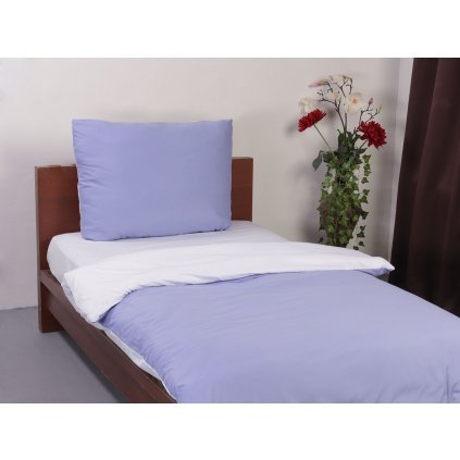 2-piece bedding - Purple - white