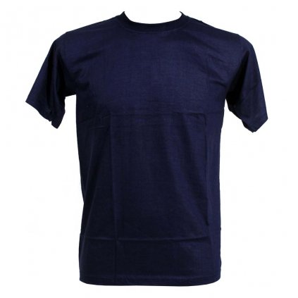 Levné tričko UNISEX nižší gramáž tmavě modrá barva (Velikost L)