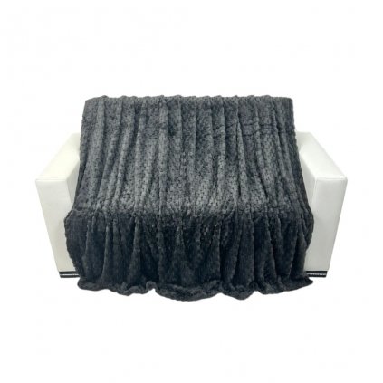 Microplush blanket 200 x 230 cm - black