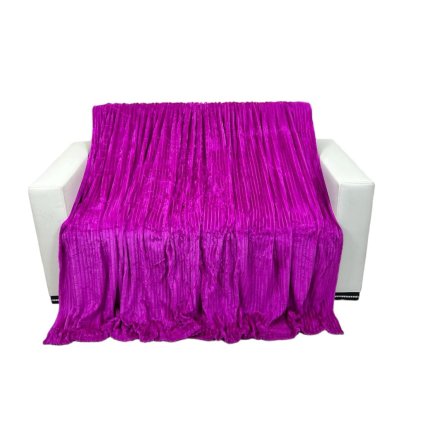 Mikroplyšová deka 220 x 240 cm Simple - Růžová