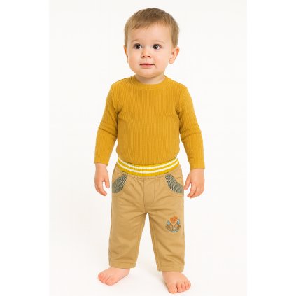 Kalhoty na gumu - béžové