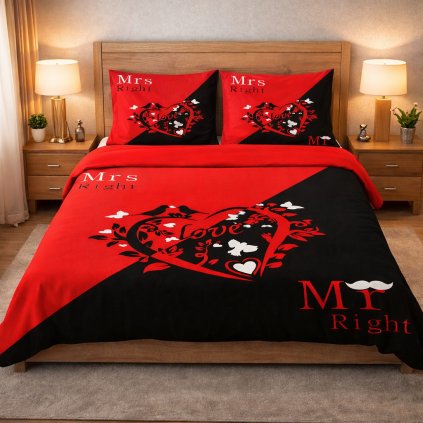 2-dílné ložní povlečení - Pan & paní