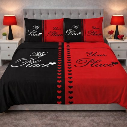 2-dílné ložní povlečení - My place / Your place