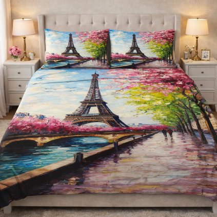 2-dílné ložní povlečení - Jaro v Paříži