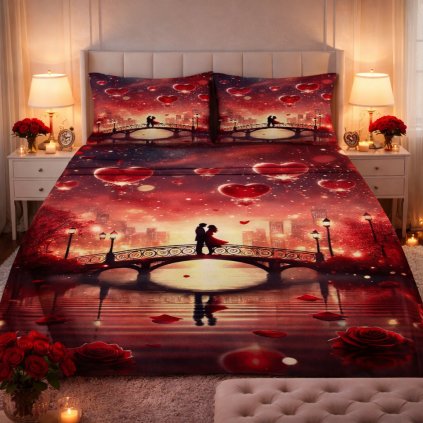 2-dílné ložní povlečení - Most lásky