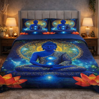 2-dílné ložní povlečení - Buddha v mandale