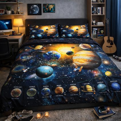 2-dílné ložní povlečení - Galaxie