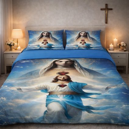 2-dílné ložní povlečení - Nebe v objetí