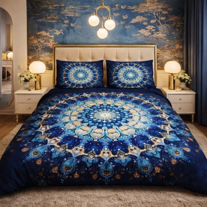 2-dílné ložní povlečení - Modrá mandala