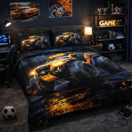 2-dílné ložní povlečení - Offroad v lese