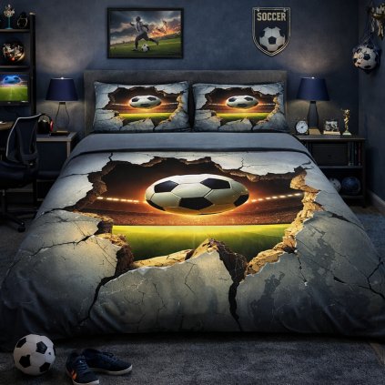 2-dílné ložní povlečení - Síla fotbalové střely