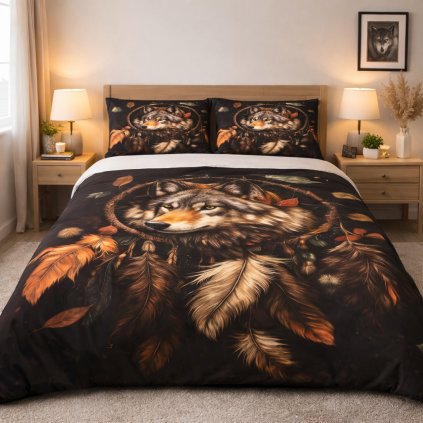 2-dílné ložní povlečení - Vlčí totem