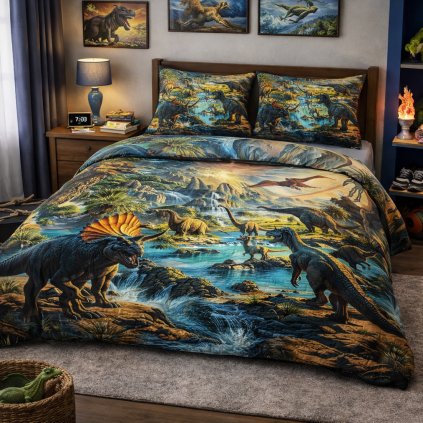 2-dílné ložní povlečení - Svět dinosaurů