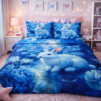 2-dílné ložní povlečení - Noční králíček