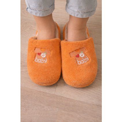 Dětské bačkory - oranžové baby 12
