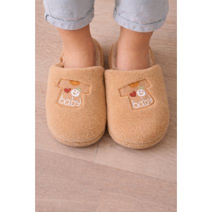 Dětské bačkory - hnedé baby 13
