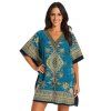 Kaftan krátky ORNAMENT blue