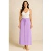 Long solid-colored skirt - purple