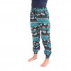 22364 damske kalhoty modre se slony 25