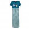 Noční košile Pray- modrozelená (Velikost 2XL)