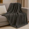 JARO Mikroplyšová deka 200 x 230 cm  Blanket - Tm.šedá