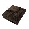 JARO Mikroplyšová deka 200 x 230 cm  Blanket - tmavě hnědá