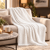 JARO Mikroplyšová deka 200 x 230 cm  Blanket - bílá