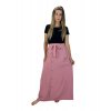 Casual skirt with buttons and pockets - dusty pink