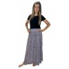 Long skirt with delicate flowers - blue