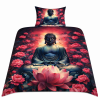 2 dílné ložní povlečení Buddha & magnólie